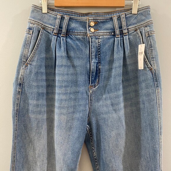 Anthropologie Pilcro Pleated High Rise Tapered Mom Jean 30 - Picture 4 of 11